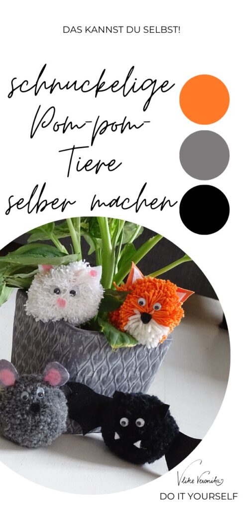 Bastle Quastentiere aus Wollresten mit Kindern selber und zeige ihnen, was Upcycling alles kann.