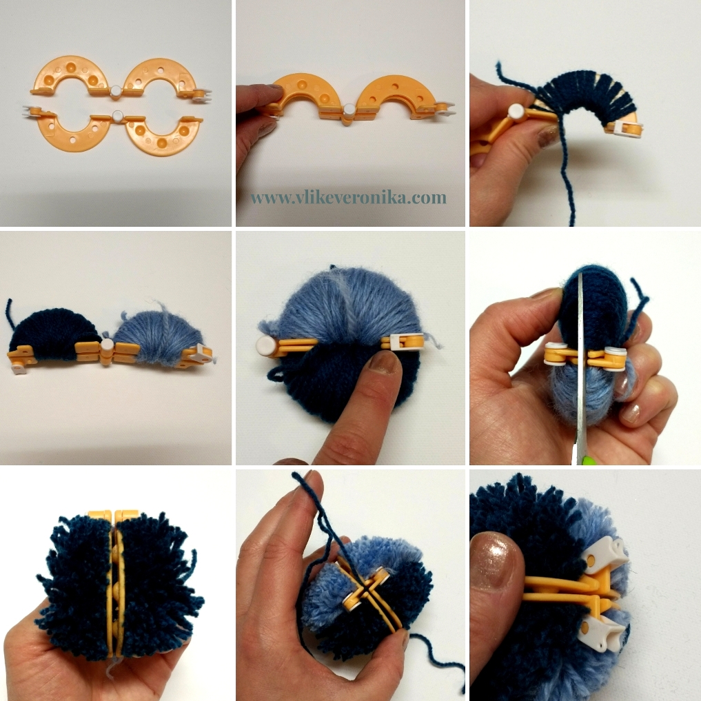 Wie funktioniert ein Pom Pom Maker für Wolle? Die Anleitung für den Quastenmacher findest Du hier.