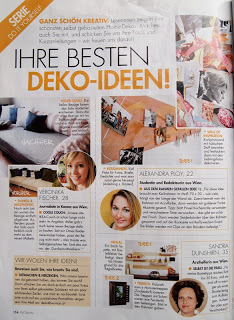 DIY-Bloggerin Veronika Fischer im österreichischen Frauen-Lifestyle-Magazin Woman.