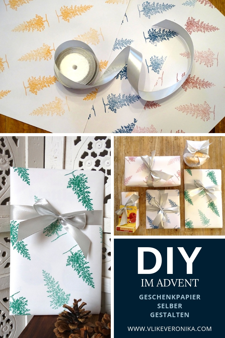 Geschenkpapier selber gestalten, Weihnachts-DIY-Ideen