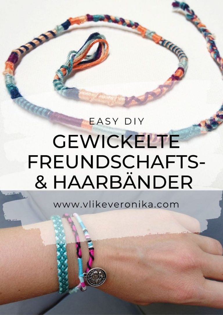 DIY Knüpfanleitung als pdf herunterladen und das runde, gewickelte Armband machen