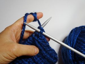 Randmasche glatt stricken