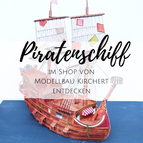 Ausschneidebogen online kaufen bei Modellbau Kirchert: Piratenschiff