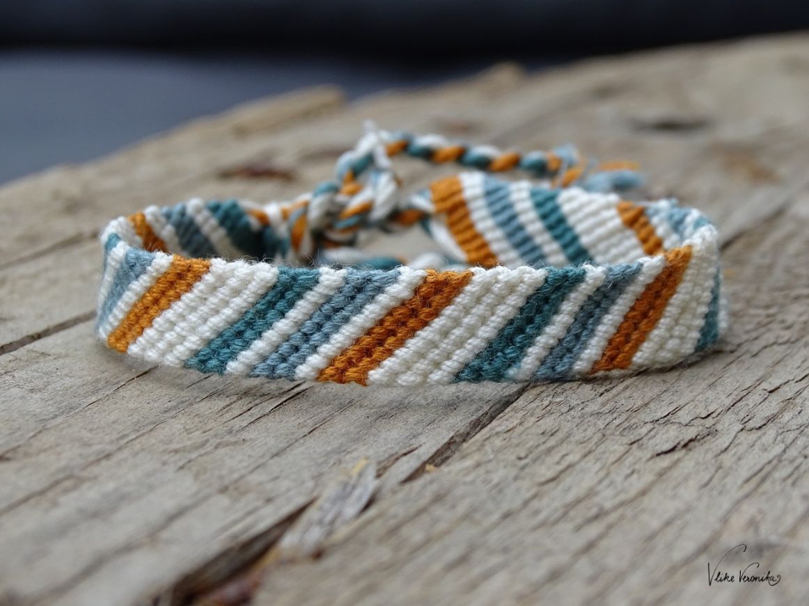 Basisanleitung für Knüpfanfänger: Lerne das Linienmuster zu knüpfen mit der einfachen PDF-Anleitung von V like Veronika