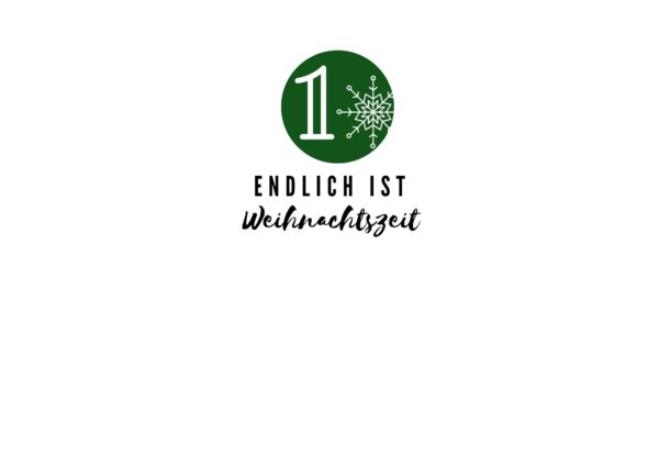 Adventkalender zum Ausdrucken: Türchen 1