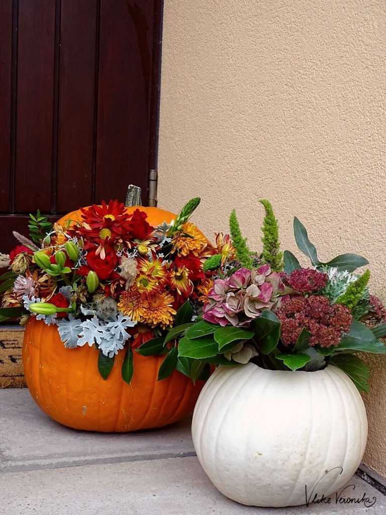 Kürbis mit Blumen dekorieren: So funktioniert das schöne Herbst-DIY-Projekt