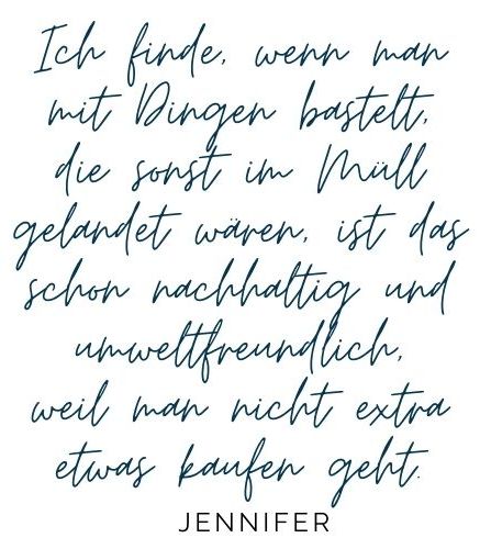 Basteln und Umwelt: Wie vereinbar müssen die beiden Themen sein?