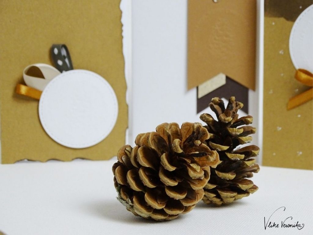 Bastle Dir eigene Weihnachtskarten mit der Prägezange von trodat in 51 mm Durchmesser