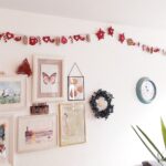 DIY-Bastelanleitung für eine Weihnachtsgirlande aus Karton, die Du mit Kindern im Advent basteln kannst.