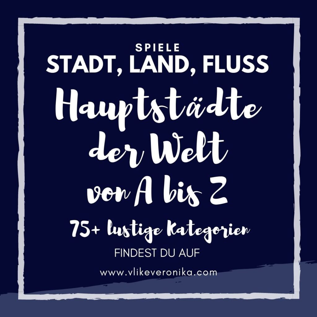 Entdecke eine alphabetische Liste von Hauptstädten der Welt von A bis Z für Stadt, Land, Fluss