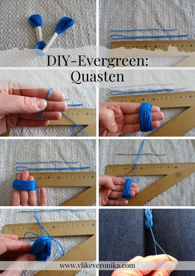 Quasten machen: Step-by-Step-Anleitung