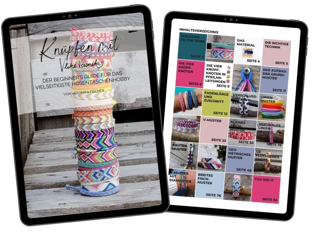 Das eBook zum Thema Knüpfen für Anfänger ist als PDF-Datei zum Herunterladen verfügbar.