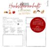 Das Herbstferienheft für Kinder zum Selbstausfüllen, Zeichnen, Kleben, Ankreuzen und Abhaken.