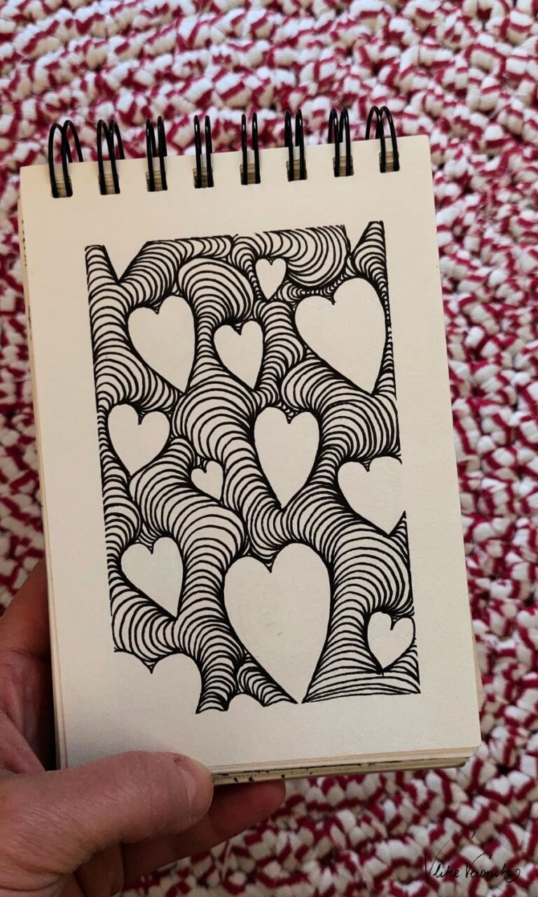 Ein Moment des Flows – eingefangen mit Fineliner.