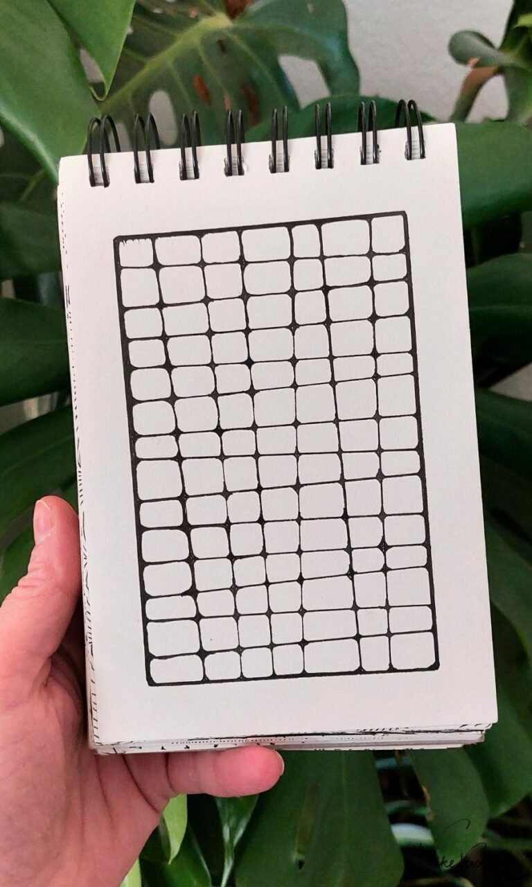 Linien – Kritzelblock-Kunst in Reinform.