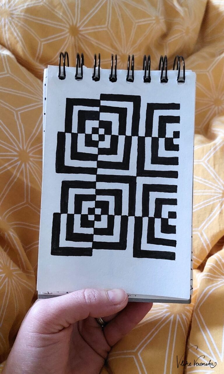 Idee für eine optische Täuschung in deinem Kritzelblock.