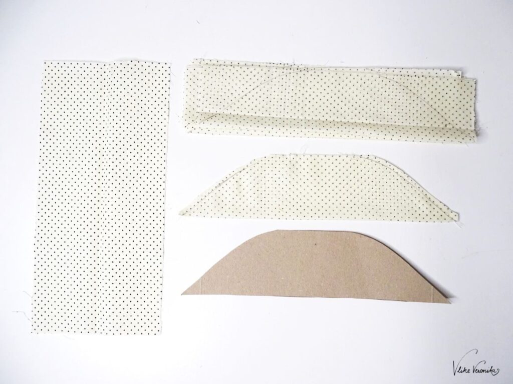 Nähe dir eine kleine Haarschleife als süßes Accessoire passend zum Kleid.