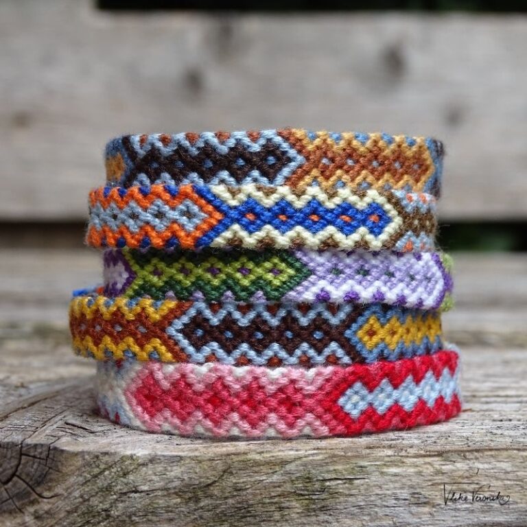 Knüpfanleitung für das Freundschaftsbandmuster „Toskana“