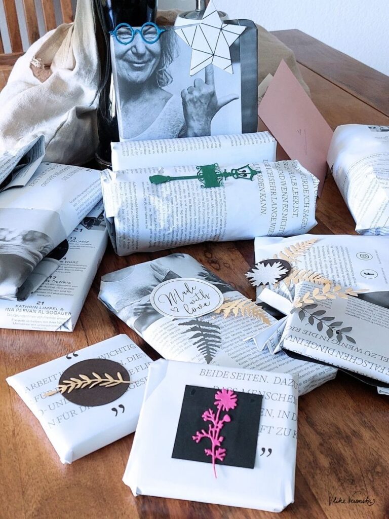 Werde mit Stanzteilen und stylischen Magazinseiten kreativ.