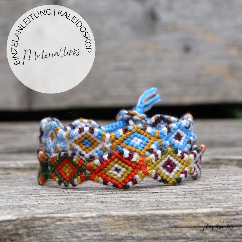 Mit welchem Garn du Armbänder knüpfen kannst, erklärt DIY-Bloggerin V like Veronika